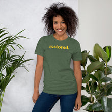 Load image into Gallery viewer, Restored. Short-Sleeve Women T-Shirt
