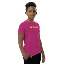 Load image into Gallery viewer, Restored. Youth Short Sleeve T-Shirt