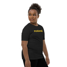 Load image into Gallery viewer, Restored. Youth Short Sleeve T-Shirt