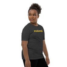 Load image into Gallery viewer, Restored. Youth Short Sleeve T-Shirt