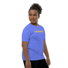 Load image into Gallery viewer, Restored. Youth Short Sleeve T-Shirt