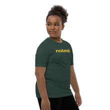 Load image into Gallery viewer, Restored. Youth Short Sleeve T-Shirt