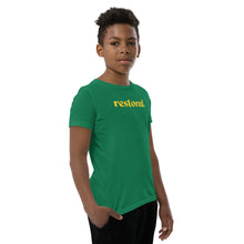 Load image into Gallery viewer, Restored. Youth Short Sleeve T-Shirt