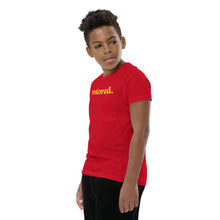 Load image into Gallery viewer, Restored. Youth Short Sleeve T-Shirt
