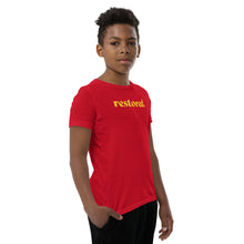 Load image into Gallery viewer, Restored. Youth Short Sleeve T-Shirt