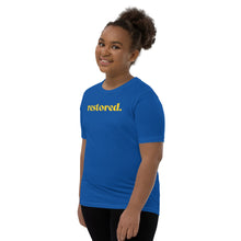 Load image into Gallery viewer, Restored. Youth Short Sleeve T-Shirt