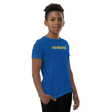 Load image into Gallery viewer, Restored. Youth Short Sleeve T-Shirt