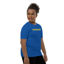 Load image into Gallery viewer, Restored. Youth Short Sleeve T-Shirt